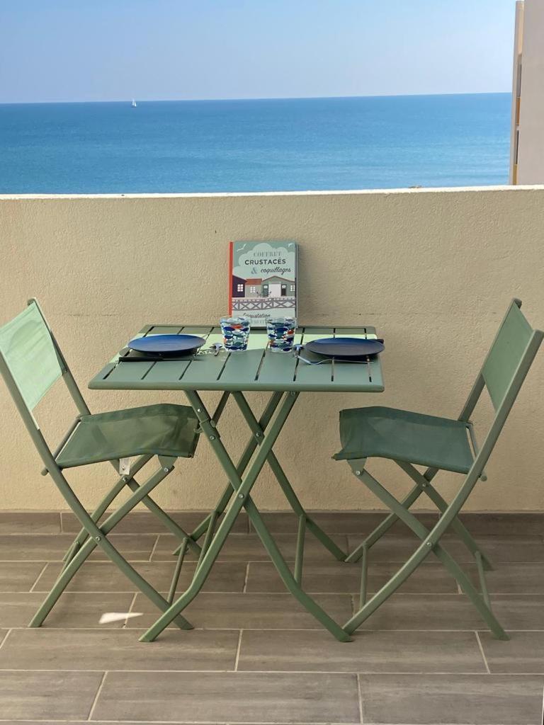 Paradis Bleu Vue Mer, Direct Plage Ле-Баркарес Екстер'єр фото